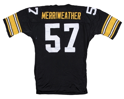 1985 Mike Merriweather Game Used Pittsburgh Steelers Home Jersey (Steelers Authentic)